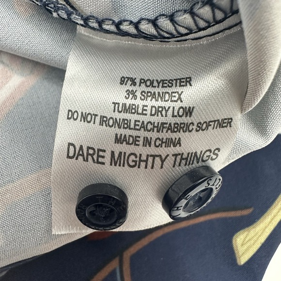 RSVLTS Parks and Rec Button Down Shirt Ron Swanson Pawnee Mens XL X-Large Blue - Picture 7 of 9